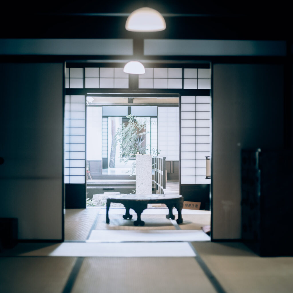 Matte Art Poster: Light and Shadow at Koushi-no-Ie, Nara