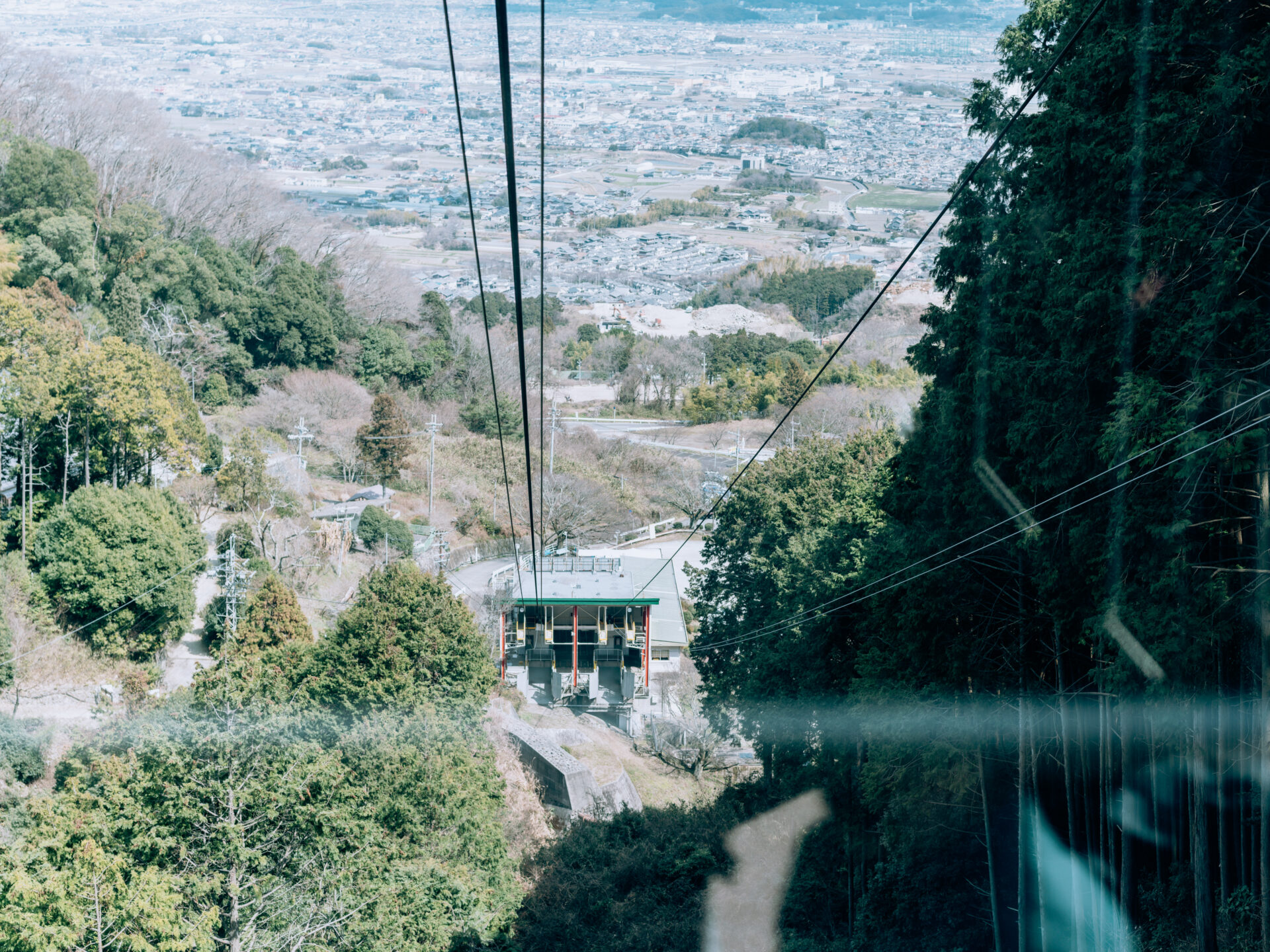 Panoramic view of Mount Katsuragi in Nara, Japan