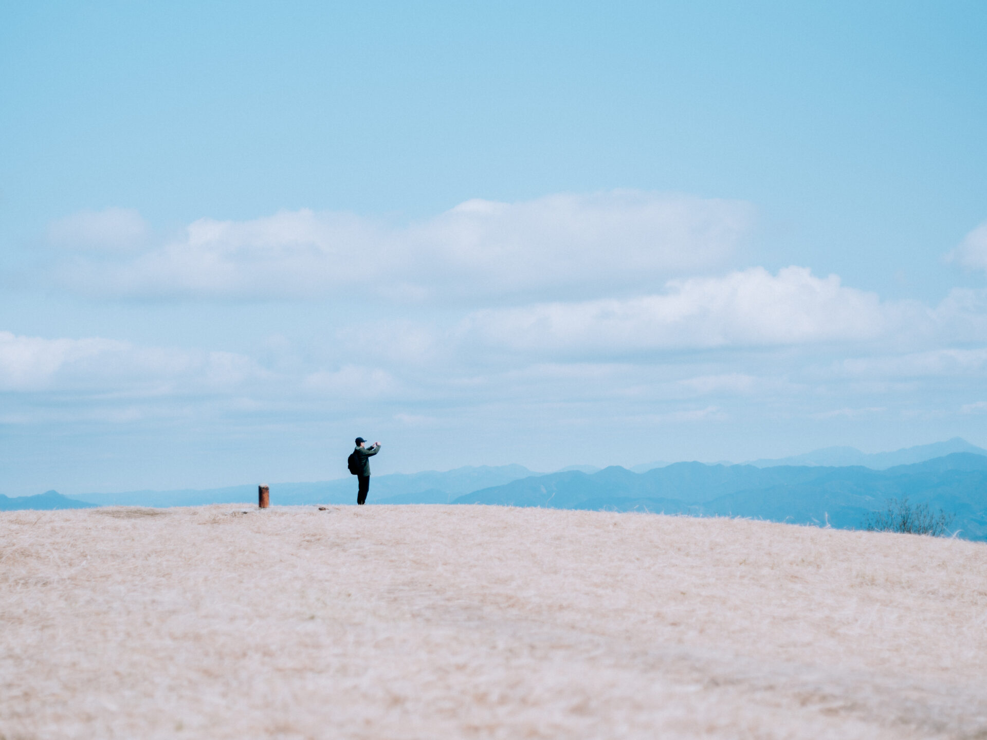 Panoramic view of Mount Katsuragi in Nara, Japan