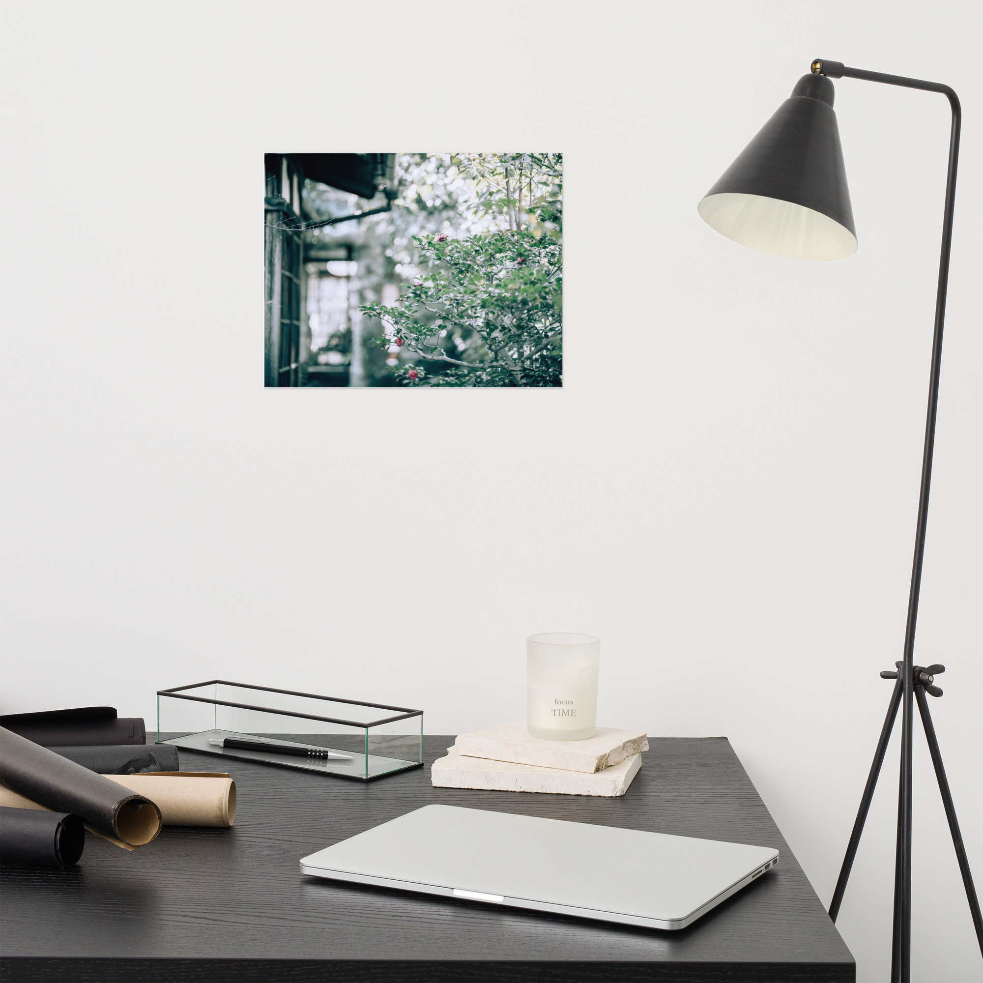 Nara Serenity: Soft Blossoms in a Traditional Inner Courtyard - Image 2