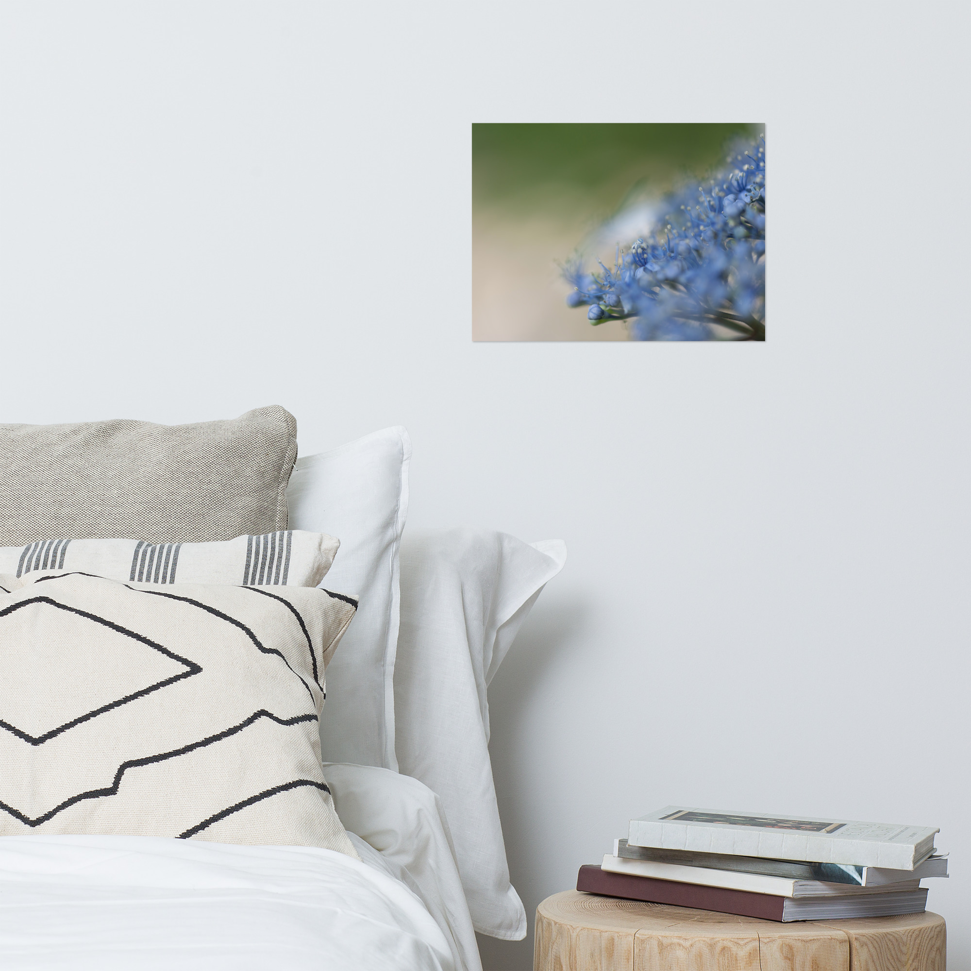 Matte Art Poster: Deep Blue Hydrangeas at Daian-ji Temple, Nara - Image 4