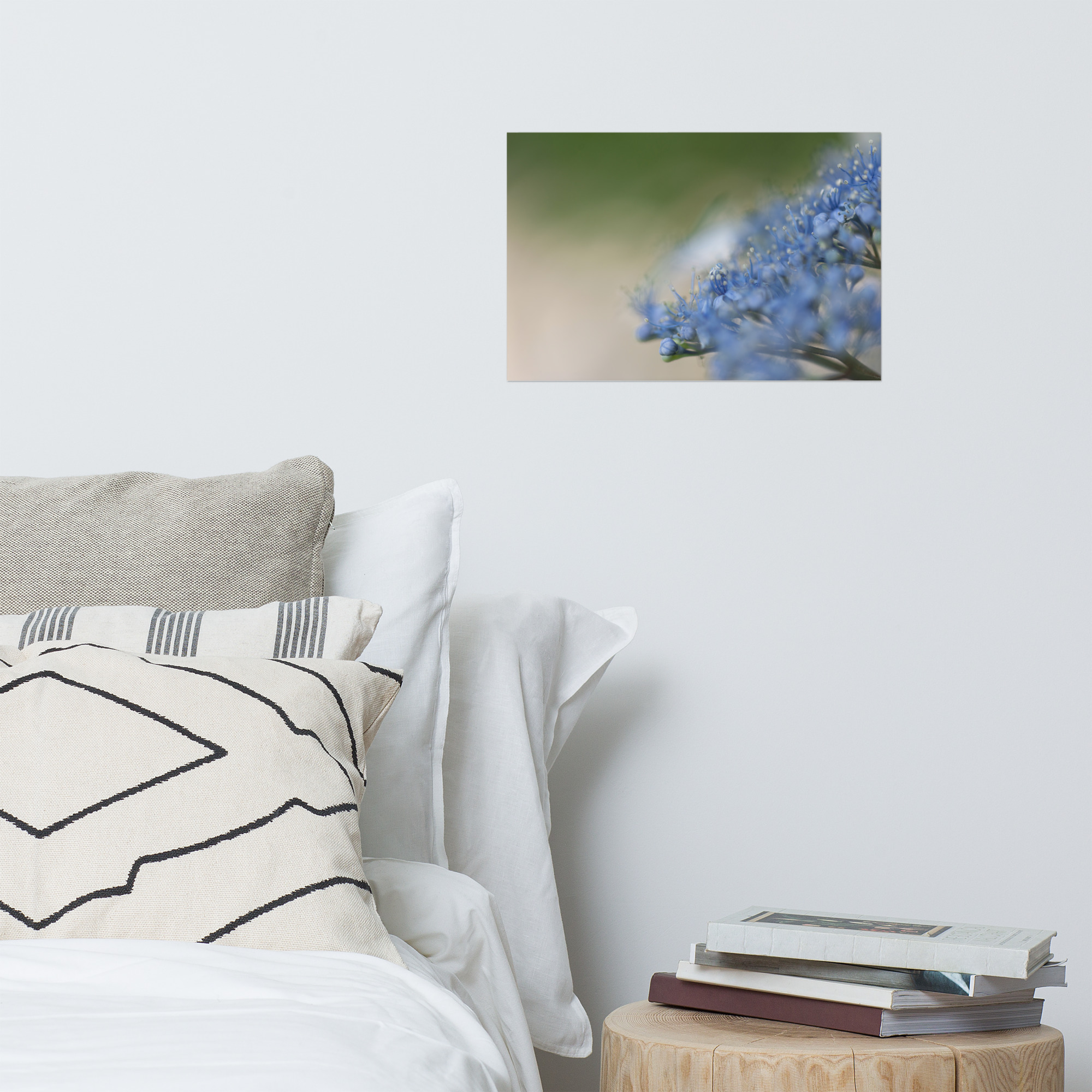 Matte Art Poster: Deep Blue Hydrangeas at Daian-ji Temple, Nara - Image 5