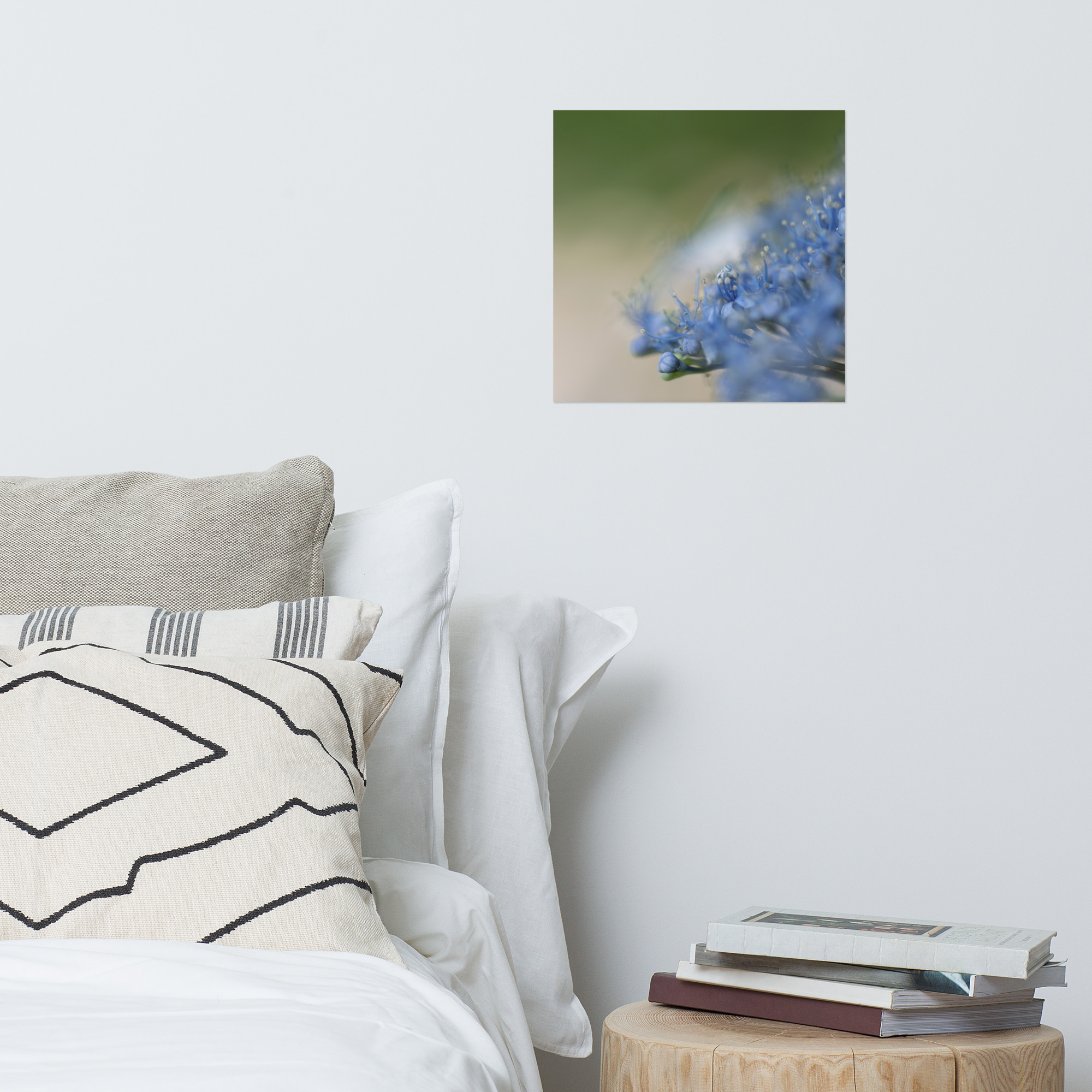 Matte Art Poster: Deep Blue Hydrangeas at Daian-ji Temple, Nara - Image 6