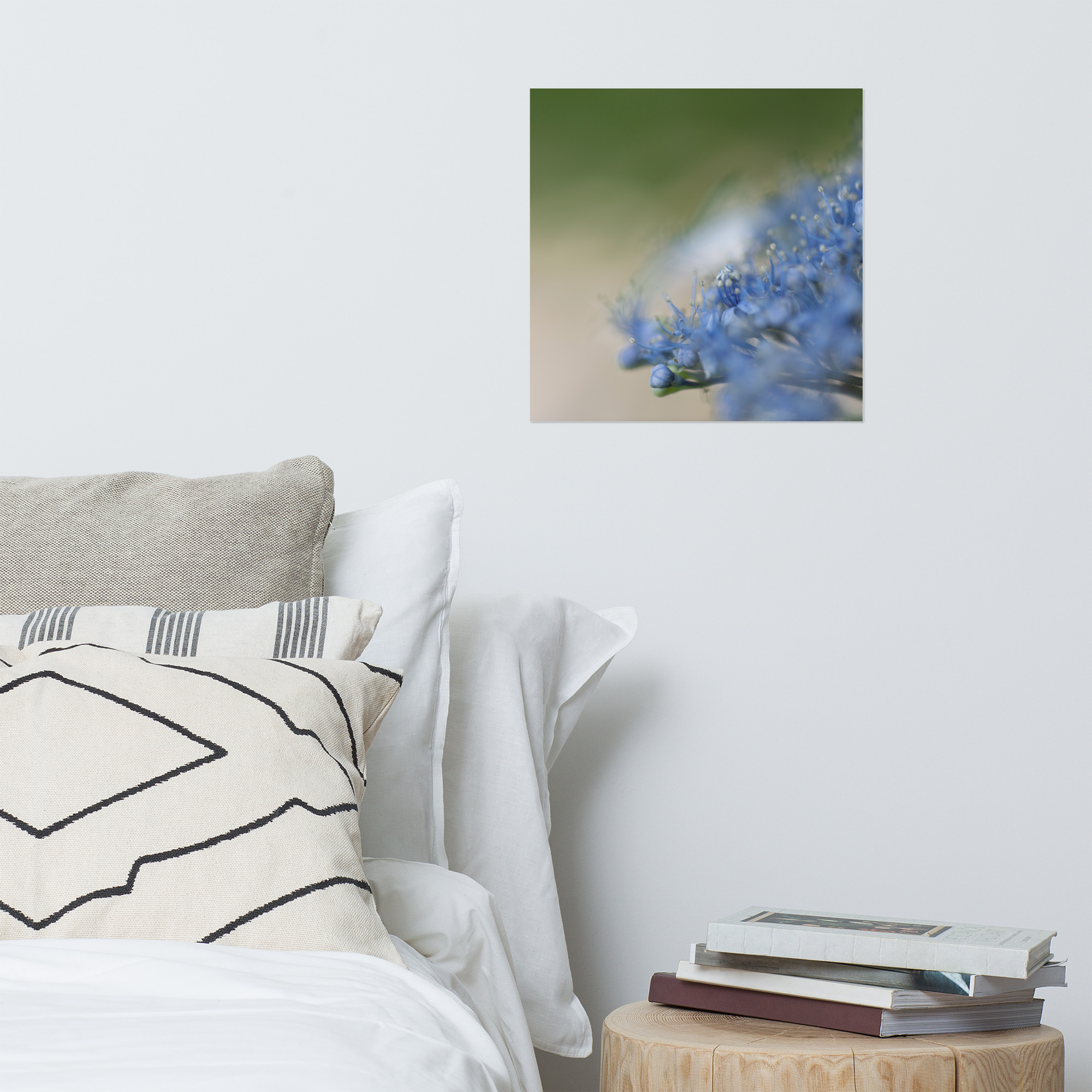 Matte Art Poster: Deep Blue Hydrangeas at Daian-ji Temple, Nara - Image 7
